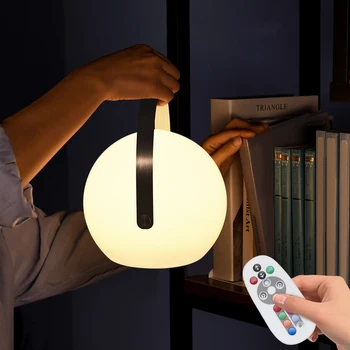 USB Laetav LED Night Light with Remote Control Öö Värviline Tabel Lamp Lastele Toad Kaasaskantav Laternate Xmas Kingitused