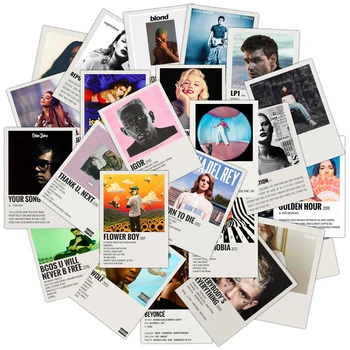 25Pcs Prindi Muusika Album Hõlmab Kleebised Esteetiline Laulja Plakat Kleebis Sülearvuti Pagasi Kitarr Rula Kiiver Kunsti Kleebised