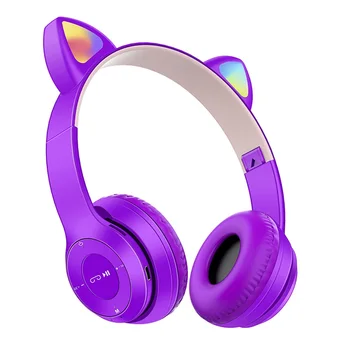 Armas Kassi Kõrvad Traadita Bluetooth-Ühilduvad Kõrvaklapid Mikrofoniga Noice Tühistamine Stereo Muusika Suured Kõrvaklapid Tüdrukute Kiiver Gaming Headset