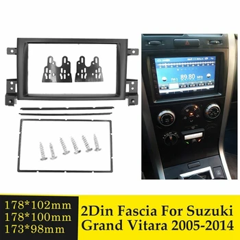 näiteks Suzuki Grand Vitara 2005-2014 Double-Din-Car-DVD Stereo Raadio Sidekirmega Kriips Paneeli Raami Sisekujundus 2 Din Komplekt