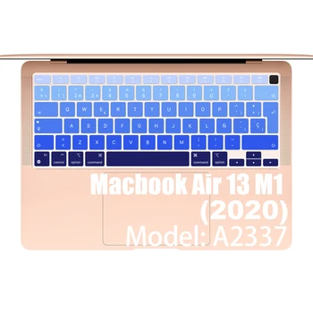 Hispaania Sülearvuti värvi silikoonist Klaviatuuri Kate Macbook Air 13 A2337 kaitsekile klaviatuuri Puhul Apple Air13 M1 2020 Uus