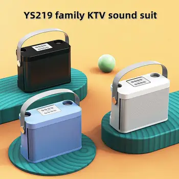 YS219 Kaasaskantav Karaoke Masin Kodus KTV Kõlarid Traadita Bluetooth-ühilduva Speaker System 2 Mikrofonid Kodus Tv Ktv Komplekt