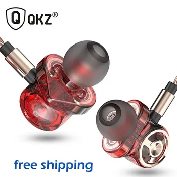 QKZ CK10 Kõrva Kõrvaklapid 6 Dünaamiline Juhi Ühik Kõrvaklapid Stereo Sport Mikrofoniga HIFI Subwoofer, Kõrvaklapid Earbuds