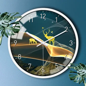 12 tolline one-piece lihtne kella kella elutuba kaasaegse kodumajapidamise kell isikupärastatud fashion loominguline hirv seina Vaadata