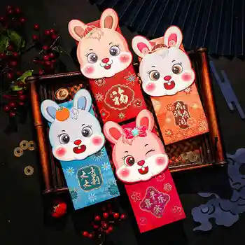 Hiina Punased Ümbrikud 2023 Õnnelik Raha Ümbrikud Hiina Zodiac Küülik Punane Paketid Uue Aasta Lunar Hong Bao Spring Festival