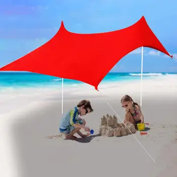 Rannas Päikesevarju Pere Rannas Päikesevarju Kerge Päikese Vari Telk Sandbag Ankrud UPF50+ UV Suur Kaasaskantav Võrade Pargid