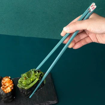 1 Paar Hiina, Jaapani söögipulgad Kid sushi sulamist Syömäpuikko, Korduvkasutatavad toidu kinni Non-slip Leibkonna nõud, köögiriistad