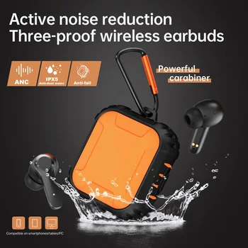 KINGSTAR ANC TWS 5.0 Bluetooth Kõrvaklapid Juhtmevabad Kõrvaklapid Koos Mikrofoniga Stereo Müra Tühistamises Veekindel Sport Earbuds Peakomplekt