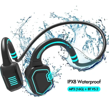 TWS Luu Juhtivus ipx8-ga-Veekindel Pea Mobiiltelefonid ja Traadita Bluetooth-5.1 Luu Dirigent Vees Ujumine fone de ouvido Peakomplekt MP3