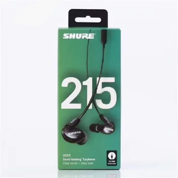 Shure Raadio Mikrofoni DIY SE215 Kõrvaklapid Hi-Fi Stereo In-Ear Kõrvaklapid Bass Earbuds Müra Tühistamine 3,5 MM
