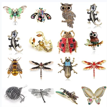 Loomade Mesilaste Lepatriinu Ants Lind Teod Prossid Putukate Sõle Pin-Ehted Pidulik Jõulud Kingitused, Aksessuaarid, Ehted