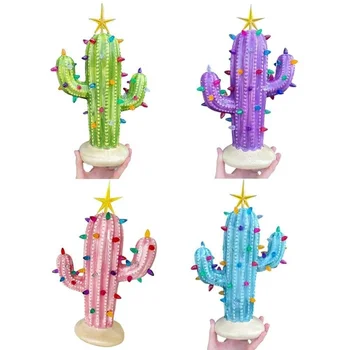 Loominguline Jõulud Cactus Vaik Tuled jõulukaunistused Desktop Home Decor Kingitused, Kaunistused elutuba Kuju Kingitused
