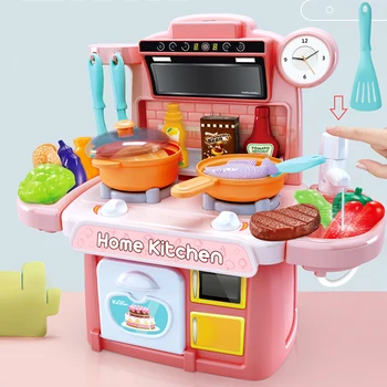 Laste Köök Mänguasjad Simulatsiooni Dinnerware Haridus Mänguasjad Mini Köök Toidu Teeselda, Et Mängida Rolli Mängivad Tüdrukud Mänguasjad Toiduvalmistamise Komplekt