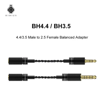 HIDIZS BH4.4 BH3.5 4.4/3.5 Mees 2,5 Naiste Tasakaalustatud Adapter 4,4/3,5 mm liides Audio väljund ja 2,5 mm liides tervikliku keskkonnajuhtimise