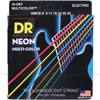 DR Strings Neoon Hi-Def 3 Pr Kaetud Keskmise Electric Guitar Strings 10-46