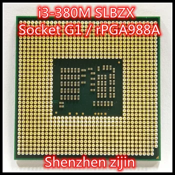 i3-380M i3 380M SLBZX 2.5 GHz Dual-Core Quad-Lõng Protsessor 3W 35W Socket G1 / rPGA988A