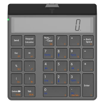 Sunreed numbriklaviatuur 4.0 Bluetooth Klaviatuuri ja Ekraani Kalkulaator Funktsioon 2 in 1 Number Pad ja Kalkulaator
