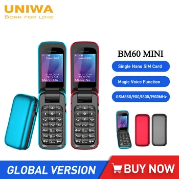 UNIWA 8star BM60 Mini-Phone 2G GSM Klapp Mobiiltelefon Bluetooth-Dial Mobiiltelefoni Ühtse Nano-SIM-Kaardiga Telefonid Magic Hääl 300mAh