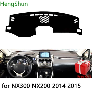 Sest lexus NX300 NX200 2014 2015 2016-2018 Car Styling Dash Mat Dashmat Armatuurlaua Kleebisega Katta Päikese Vari Kriips Pardal Katab Vaip