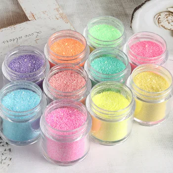 1Box Roosa Küünte Sandy Pulber Ultra-Fine Virvendama Color Nail Art Pigment Tolmu, Maniküür Küünte Glittergeel Värviline Pulber DIY Glitter