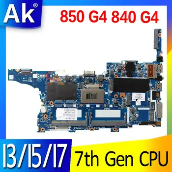 HP Elitebook 850 G4 840 G4 Sülearvuti Emaplaadi Emaplaadi koos I3 I5 I7 7th Gen CPU UMA 6050A2854301 Emaplaadi DDR4