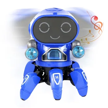 Laste Smart Kuus-küünis Robot Saab Laulda ja Tantsida, Electric Light-emitting Mänguasjad Mänguasi Robotid Elektroonilise Naljakad Kingitused Aku Mänguasjad