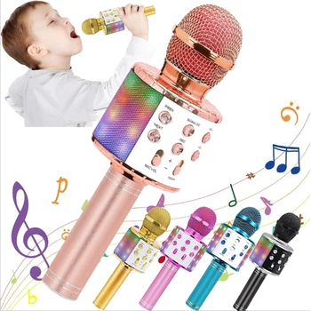 Lapsed Mikrofon Laulmise Traadita Bluetooth-Karaoke Mikrofon Täiskasvanutele Pihuarvutite Kaasaskantav Kõlar Mänguasjad Poistele Tüdrukute Kingitused