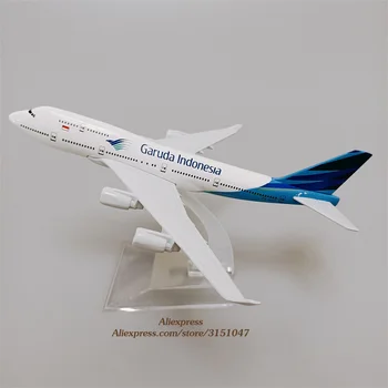 16cm Sulam, Metall Õhu Garuda Indonesia B747 Airlines Lennuk Mudeli Boeing 747 Airways Lennuk Mudel Seista Õhusõiduki Lapsed Kingitusi