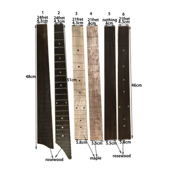 Kõrge Kvaliteediga Rosewood 24 Vihastama Kitarr Fingerboard Fretboard Luthier Vahend Mapple Puit 21 Vihastama Electric Guitar Osade Asendamine