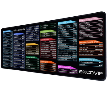 Seire ja aruandluse suuniste EXCO Gaming Mouse Pad Mängija Klaviatuuri Otseteed Mousepad Suur Hiir Matt Vaip Arvuti Sülearvuti Mäng Office Desk Pad 30x80cm