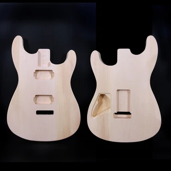 Sobib Diy Electric Guitar Keha HH Pärn Kitarr Projekti Käsitsi valmistatud Viimistlemata