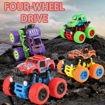 Monster Trucks, Tõmba Tagasi, Sõidukid, Autod Rotatsiooni 4 Ratast Sõita Vastupidav Hõõrdumise Powered Suruda ja Minna Sünnipäevaks Mänguasjad Lastele