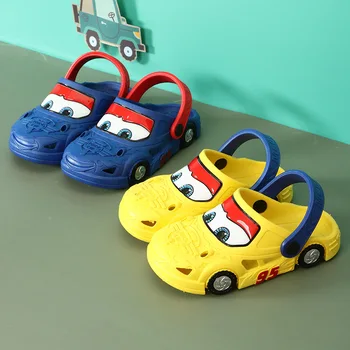 Disney Suve Sandaalid Lastele Poisid Tüdrukud Cartoon Pixar Cars Lightning McQueen Laste Sussid Aed Eva Õõnes Home Beach Kingad