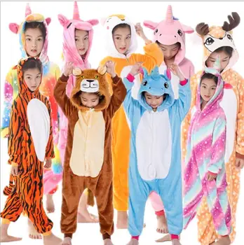 Jõulud Pidžaama Ükssarvik Lapsed Loomade Laste Pidžaama Poistele Tüdrukute Kostüüm Beebi Pidžaamad Lastele Licorne Onesies Talvel Sleepwear