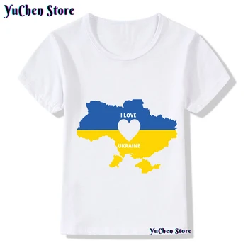 Cartoon Ukraina T-Särk Tüdrukute Riided Lastele Tshirt poisi riided Graafiline T-Särgid, Laste Riided, Poiste t-särgid, Tasuta transport