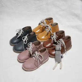 Ehtne Nahk Laste saapad käsitsi valmistatud Cowhide Tüdrukute vabaaja saapad Poisi ratsutamine saapad Õpilane kids kingad
