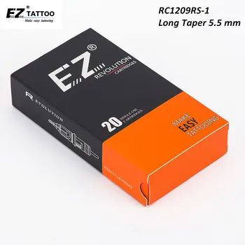 RC1209RS-1 EZ Revolutsiooni Kassett Tattoo Vardad Ringi Shader Tätoveering Nõelad #12 Pikk Koondamise 5.5 mm Padrun-Süsteemid
