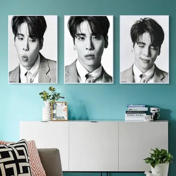 Valge high-definition SHINee maja plakat ja magamistoa seinale plakat laulja Kim jong hyun