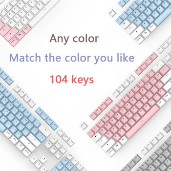 108 Võtmed ABS Värvi Taustvalgustusega Keycap Komplekt OEM Profiili Klaviatuuri Keycaps Mehaanilise Klaviatuuri