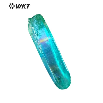 WT-G124 Gorgerous Sinine Aura crystal punkti Ilus tooraine titaani crystal kvarts punkti ehete tegemine
