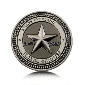 1941-2016 75 Aastapäeva Star Villys maad mööda RADA HINNATUD Vintage Badge Car Styling Kleebise jaoks Jeep Nääkleja Cherokee Kompass