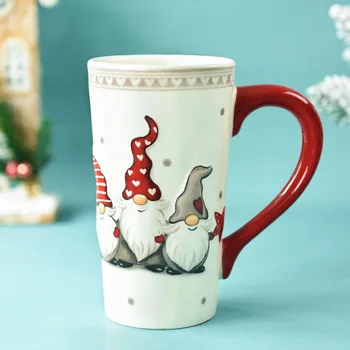 Häid Jõule ReliefCeramic Santa Claus Kruusid Kaasaegne Drinkware Kohvi Piima Tassi Jõulud Kruus Jõulukink Christmas Kaupade