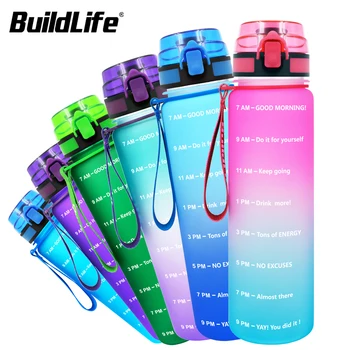BuildLife Vee Pudel Ajal Sm 1L 32OZ Kaasaskantav Jõusaal lekkimiskindlates Tritan Flip-Flop Jalgratta Sport Drinkware Kannud BPA Vaba