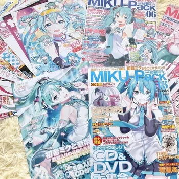 20 TK/set Anime Hatsune Miku MIKU ajakiri, plakat, ühiselamu tuba teenetemärgi maali seina kleebised tapeet A4 Paber kingitus