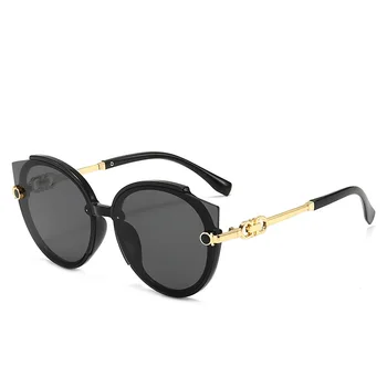 Uus Naiste Ring Päikeseprillid 2022 Luksus Brändi Disainer päikeseprillid Meeste Vintage Eyelasses Musta Tooni UV400 Naine Gafas De Sol