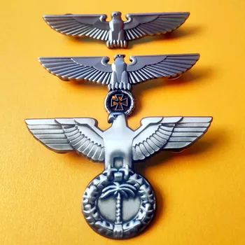 Retro Vintage WWII saksa Armee Eagle Medal Sõle Sõrmed Metallist Märgid Rinnamikrofon Pin-Sõled, Jakid, Teksad Ehted Tarvikud