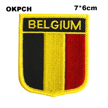 Belgia Lipp, Kilp Kuju Raud Tikandid Laigud, Nägin Ülekande Plaastrid Õmblemine Taotluste Riided Back Pack Kork