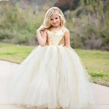 Beebi Tüdruk Lille Printsess Varrukateta Ametlik Pool Võistlused Pulmas Pruutneitsi Kleidid 2020. Aastaks Uue Aasta Laste Kleit