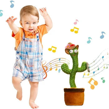 Armas Tantsu Cactus Nukk Räägib Mänguasi, Elektron -, Plüüš-Mänguasi Rääkida Korda Laulu Cactus Mänguasjad, Lapsed, Lapsed, Haridus-Mänguasi Kingitus