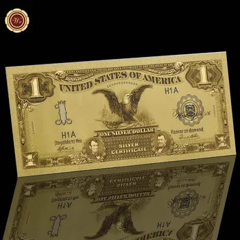 1987 Aastal Ameerika paberraha Koopia Arve 1 Dollar Gold Pinnatud Pangatähtede 24K USD Võltsitud Raha Dollarit Bill Pangatähtede Hobbyist